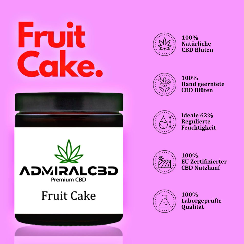 CBD Blüten Fruit Cake von Admiralcbd