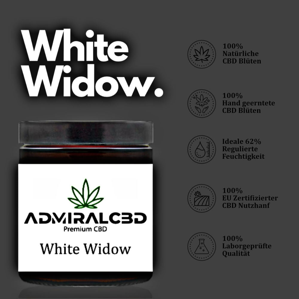 CBD Blüten White Widow von Admiralcbd