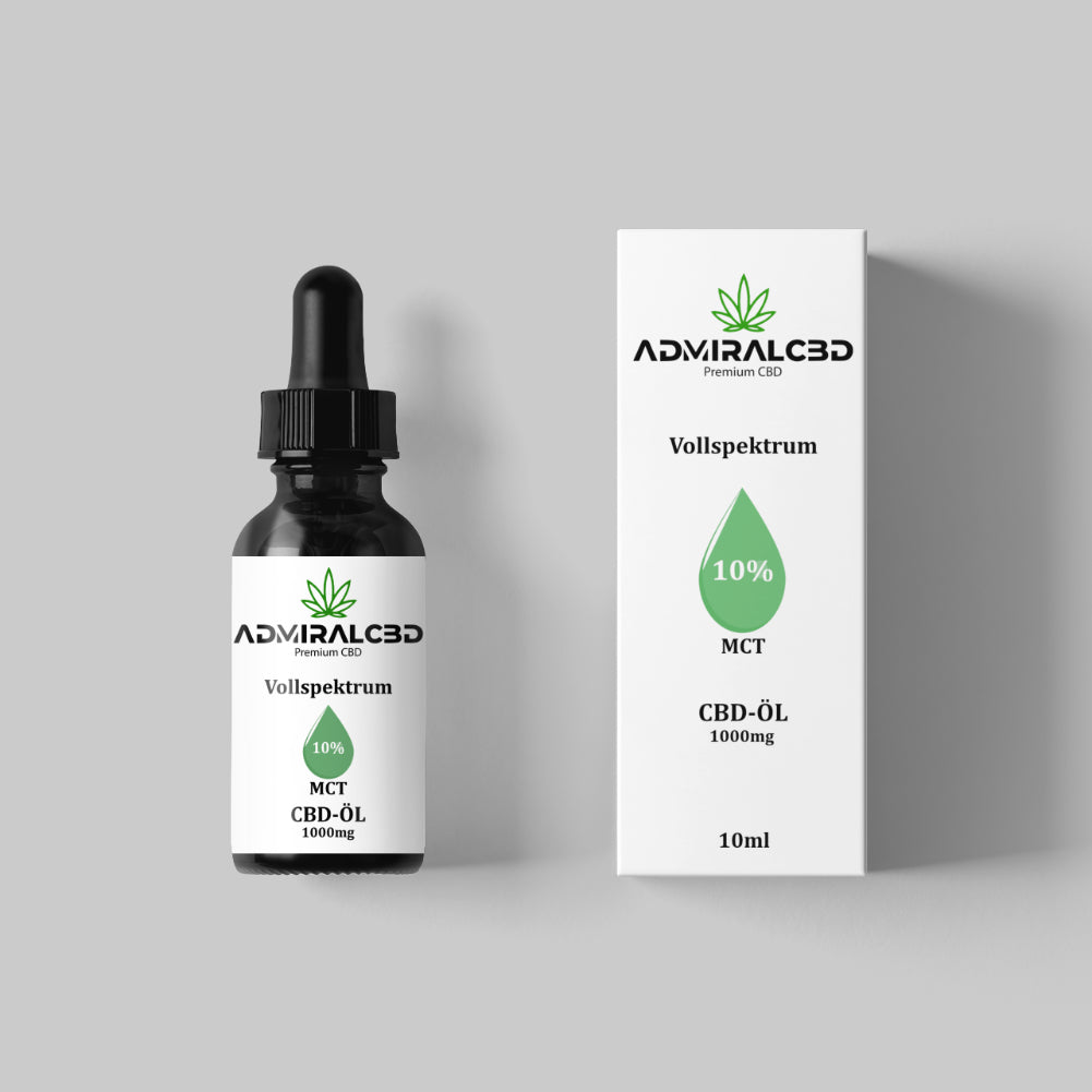 Vollspektrum MCT CBD Öl 10% von AdmiralCbd