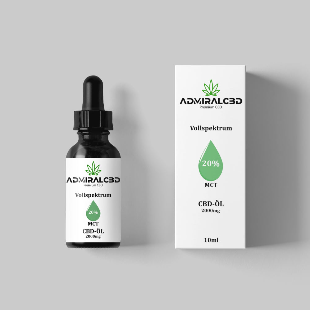 Vollspektrum MCT CBD Öl 20% von AdmiralCbd