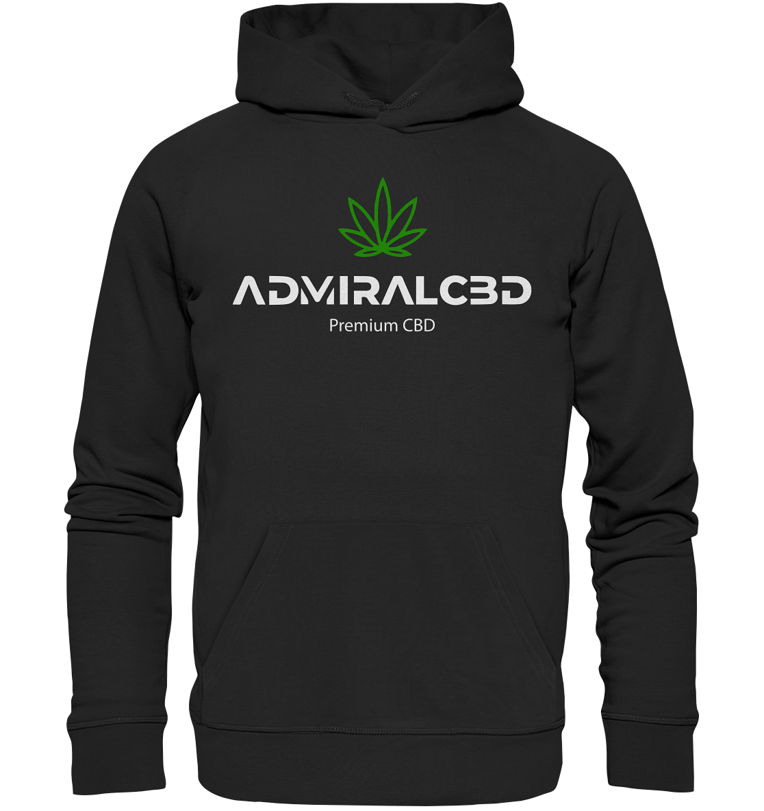 Premium Bio-Baumwolle Hoodie von AdmiralCbd